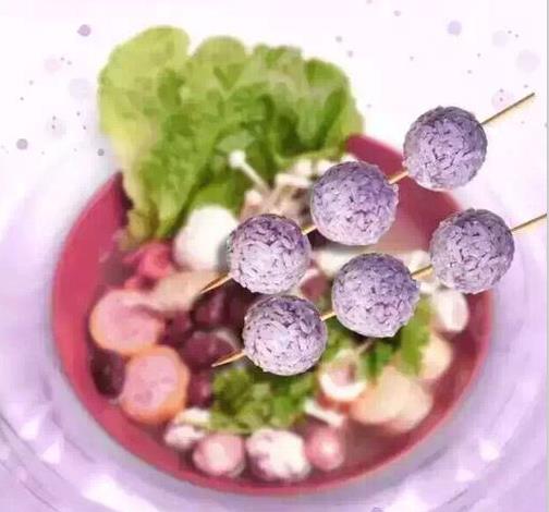 紫薯糯米球